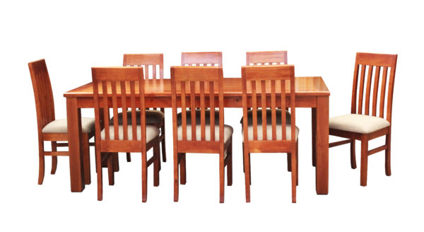 Comedor de madera 8 sillas mesa rectangular
