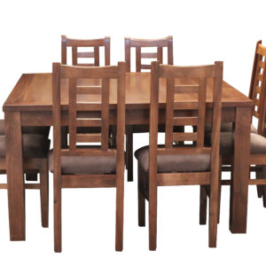 Comedor de madera 8 sillas mesa cuadrada