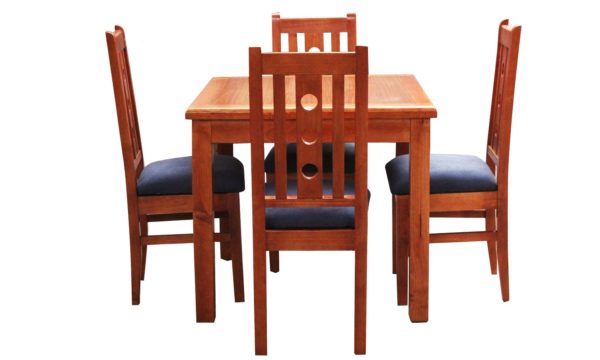 Comedor de madera 4 Sillas - Imagen 2