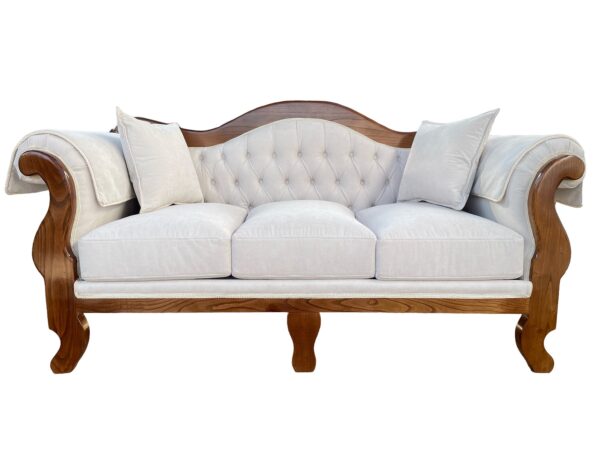 Living Normando con Presidenciales Tela Beige (Premium) - Imagen 3