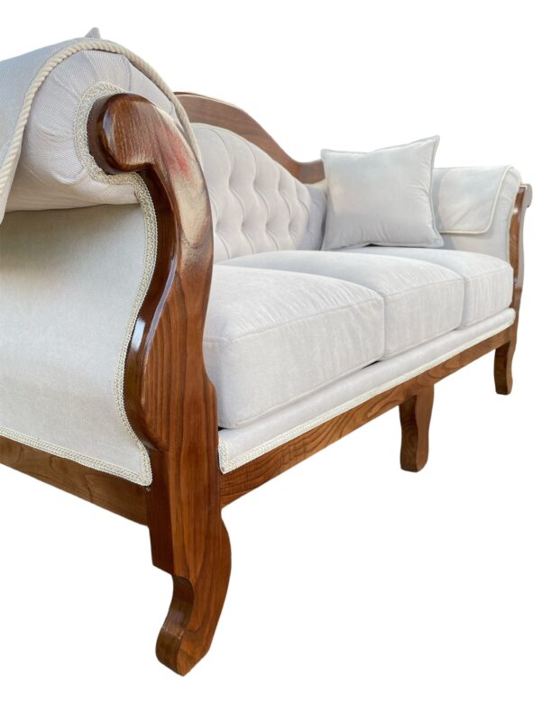 Living Normando con Presidenciales Tela Beige (Premium) - Imagen 4