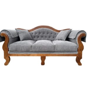 Sofá Normando Gris en Madera de Castaño