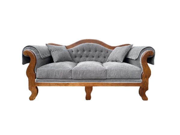 Sofá Normando Gris en Madera de Castaño