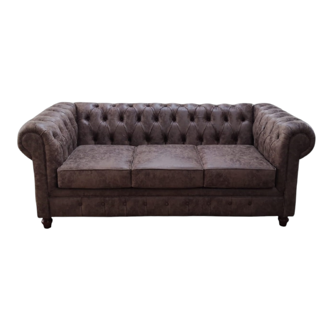 Sofá Chesterfield Eco Sofá 3 cuerpos modelo chester PU