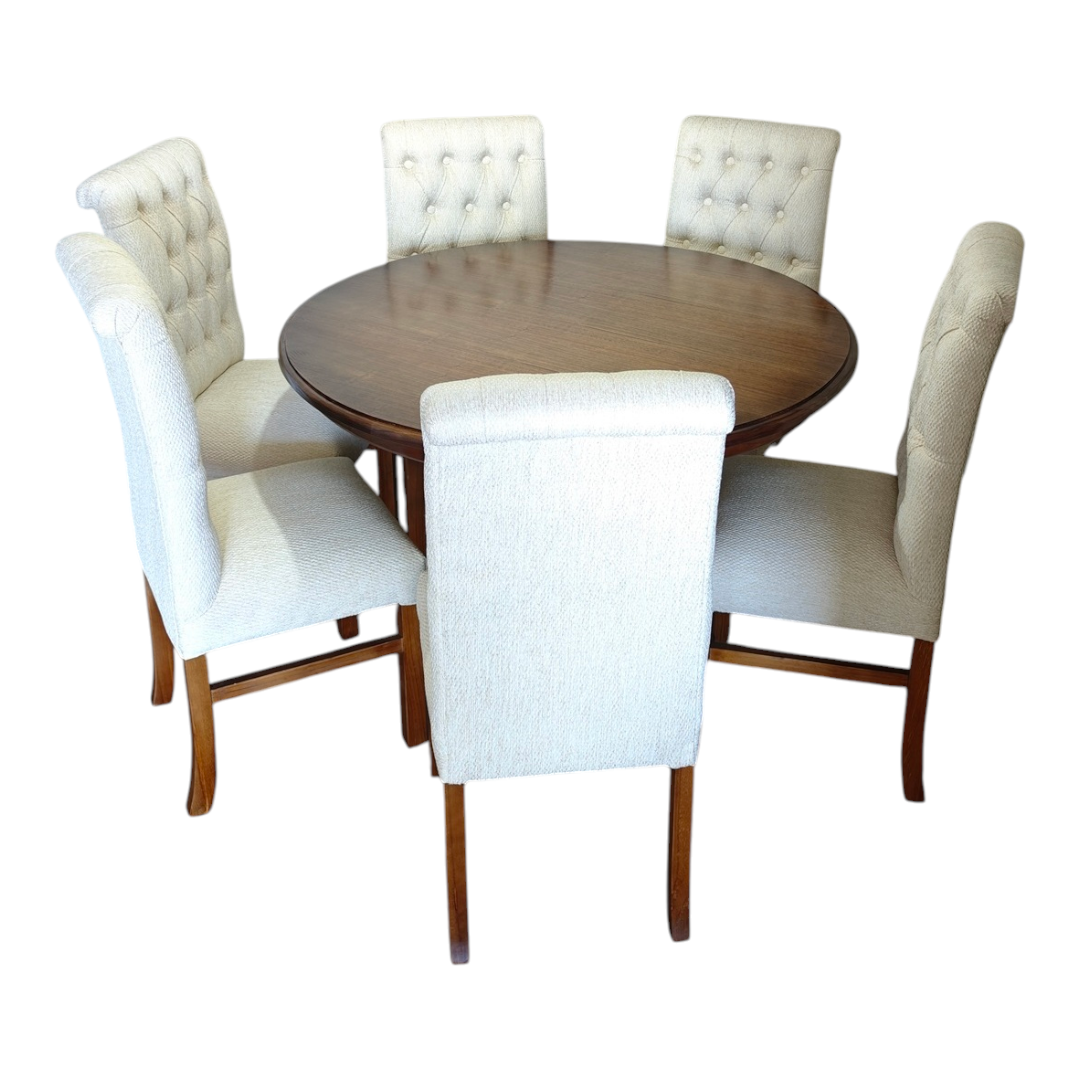 Juego de Comedor Redondo 6 Sillas Tapizadas Juego de comedor redondo 6 sillas tapizadas
