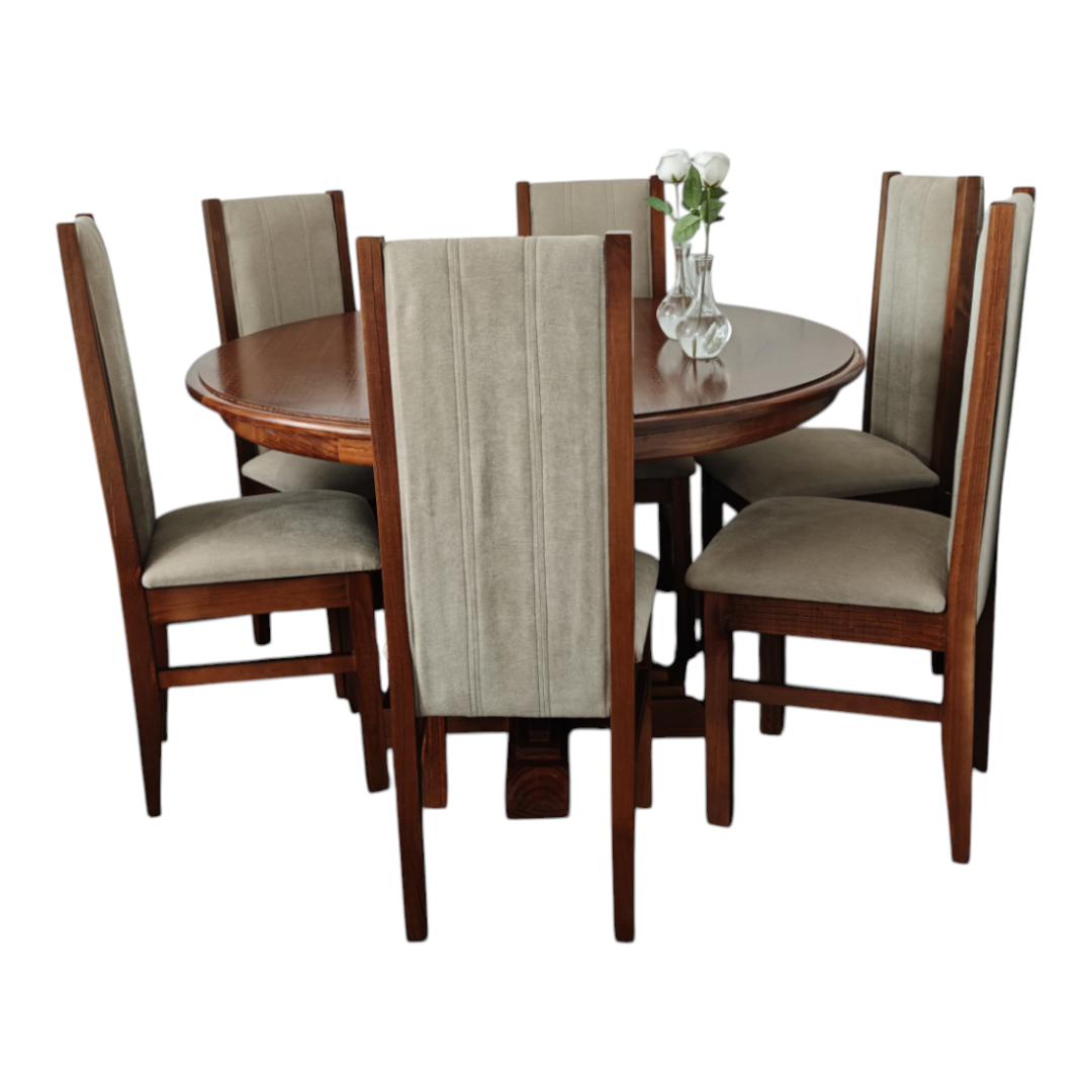 Juego de Comedor Redondo 6 sillas Dannes Juego de comedor redondo 6 sillas dannes