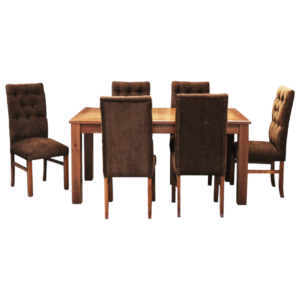 Juego de Comedor 6 sillas tapizadas