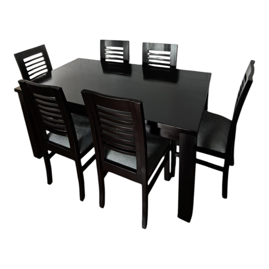 Juego de comedor 6 sillas Modelo Ébano. Juego de comedor 6 sillas Modelo Ébano 4